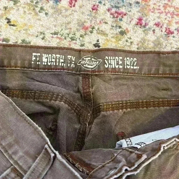 Vintage‎ Dickies Carpenter Cargo Relaxed Workwear Shorts W32 Brown - Picture 7 of 7